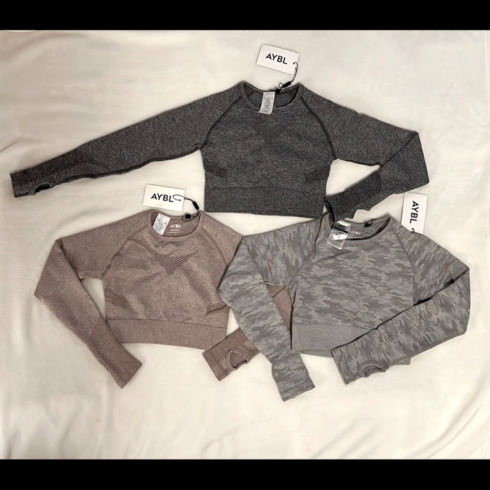 AYBL Women’s XS Activewear Crop Top Bundle